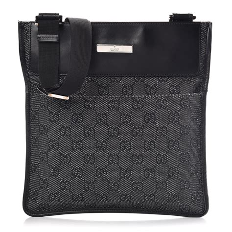 gucci messenger bag ladies|gucci black messenger bag women's.